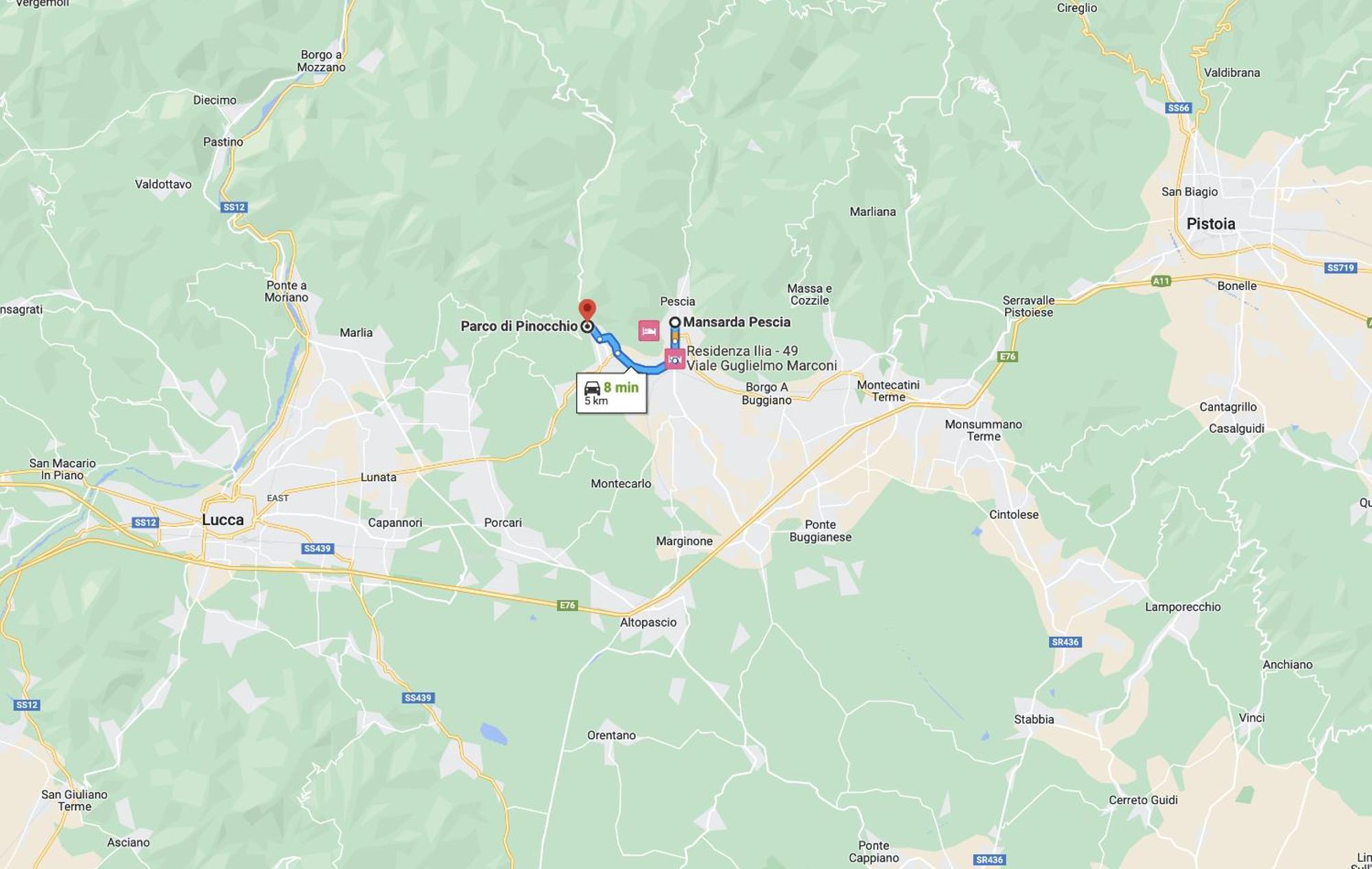 Mansarda Pescia Exterior foto